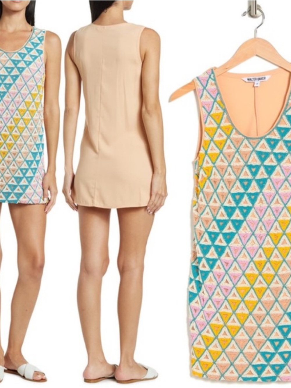 NWT Walter Baker Colbie Beaded Mini Dress